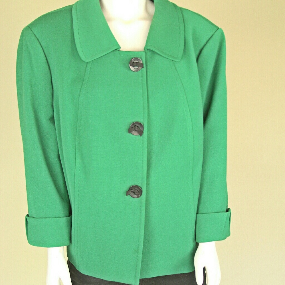 NWOT / Tahari Green Blazer /18W - Picture 8 of 8